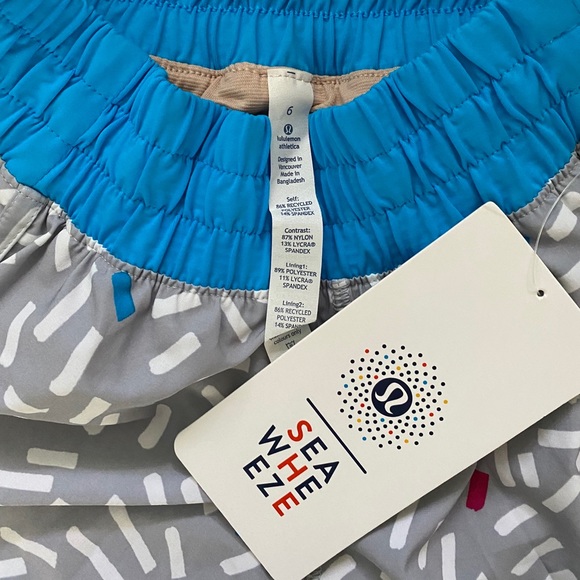 RARE Lululemon Tracker Short lll SeaWheeze NWT - Picture 2 of 6